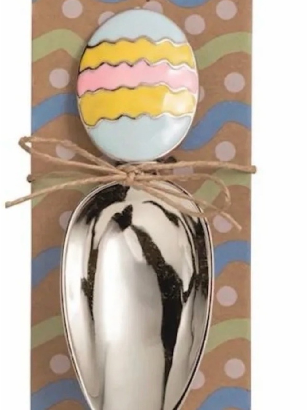 Easter Egg Enamel Handle Serving Spoon - Mud Pie